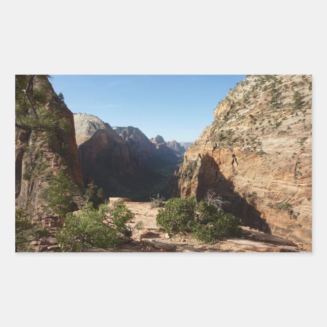 Sticker Rectangulaire Sion du sentier Angels Landail Parc national Zion (Devant)