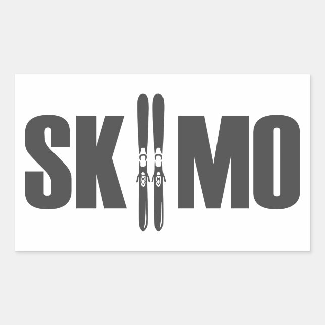 Sticker Rectangulaire SkiMo (Devant)