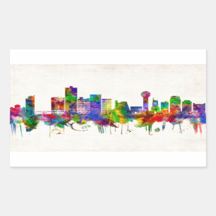 Sticker Rectangulaire Skyline Knoxville Tennessee