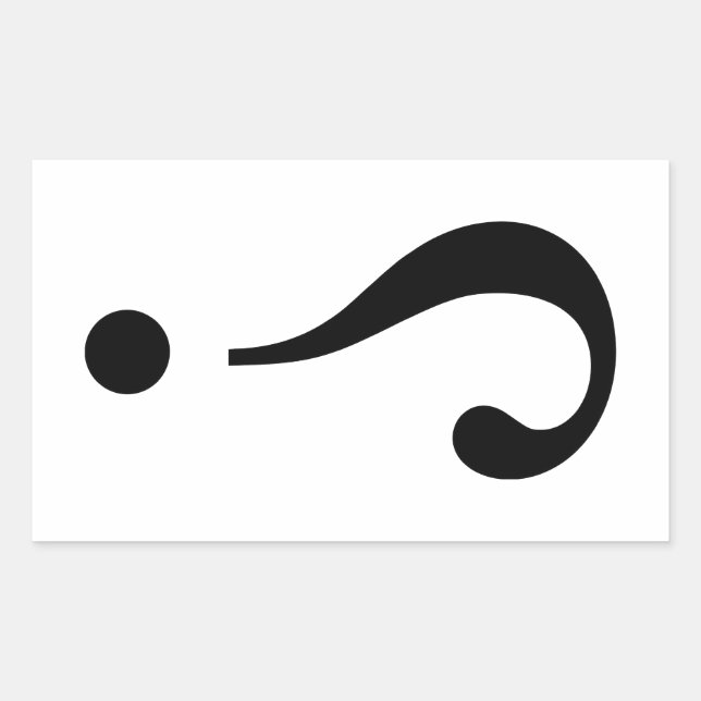 Sticker Rectangulaire sNARK mARK {ironicon} (Devant)