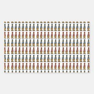 Sticker Rectangulaire Soldats De Jouets Sur La Parade
