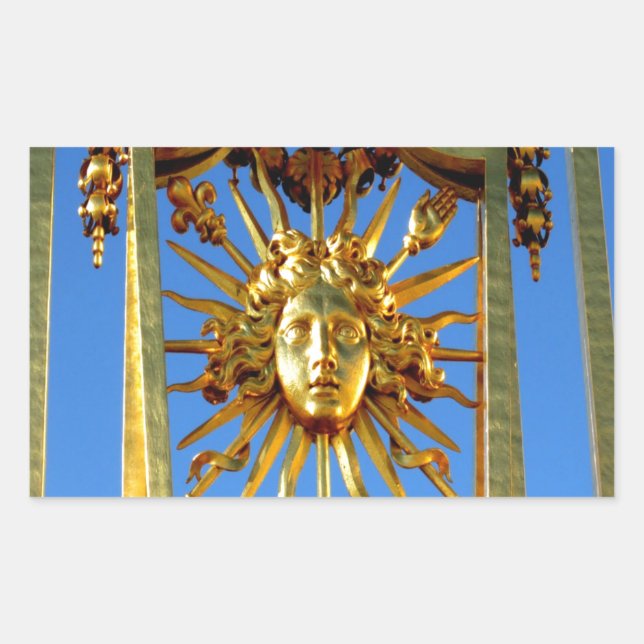 Sticker Rectangulaire soleil de louis xiv (Devant)