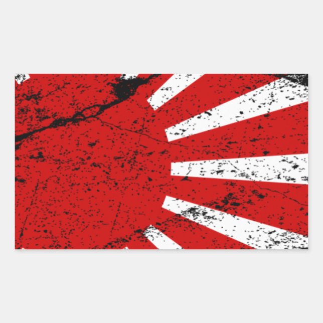 Sticker Rectangulaire Soleil levant (Devant)