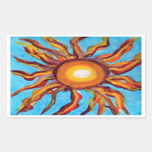 Sticker Rectangulaire Soleil sauvage