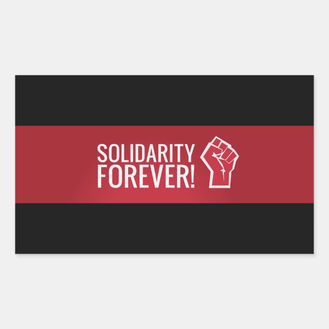 Sticker Rectangulaire Solidarité pour toujours ! (Devant)
