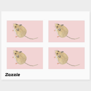 Sticker Rectangulaire Souris