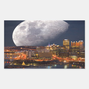 Sticker Rectangulaire Spacey Pittsburgh