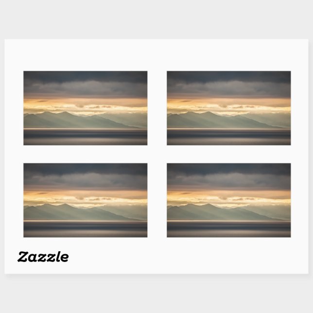 Sticker Rectangulaire Spitsbergen Svalbard (Feuille)