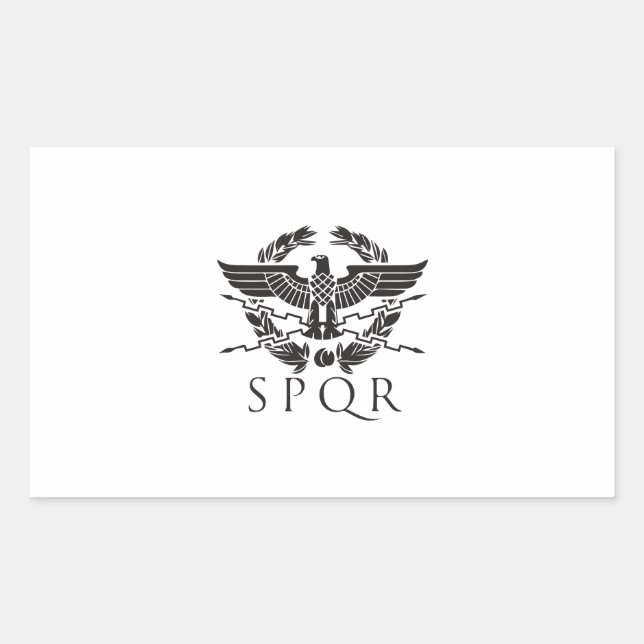 Sticker Rectangulaire spqr hemblem.ai (Devant)
