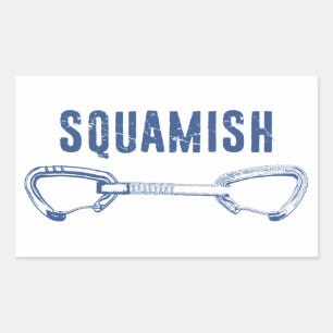 Sticker Rectangulaire Squamish Escalade Quickdraw