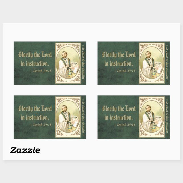 Sticker Rectangulaire St. César de Bus (SLE 001) (Feuille)