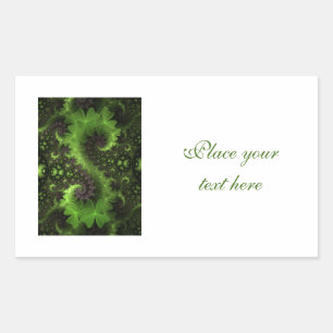 Sticker Rectangulaire St Patrick Shamrock Field