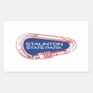 Sticker Rectangulaire Staunton State Park Colorado Escalade Carabiner