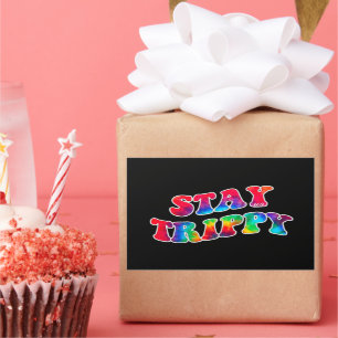 Sticker Rectangulaire STAY TRIPPY motivation et inspiration