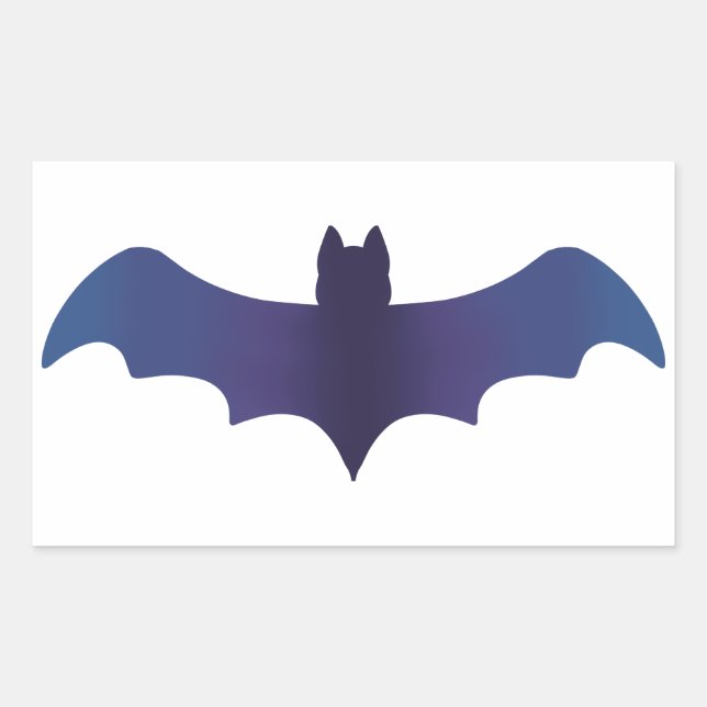 Sticker Rectangulaire Sticleur de chaume dégradé de minuit (Devant)