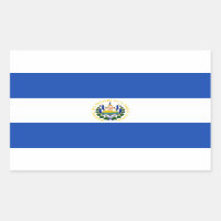 Sticule Rectangle Drapeau El Salvador