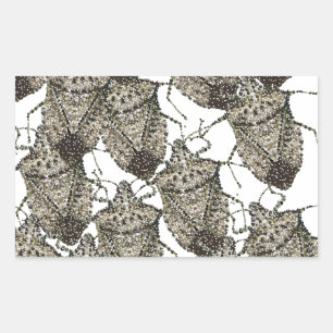 Sticker Rectangulaire Stink Bugs éblouis