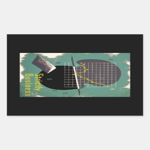 Sticker Rectangulaire Strictement affaire
