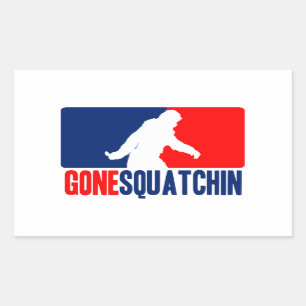 Sticker Rectangulaire Style allé de ligue de Squatchin