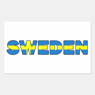 Sticker Rectangulaire Suède