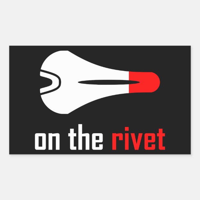 Sticker Rectangulaire Sur Le Rivet Cycling (Devant)
