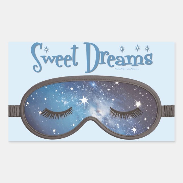 Sticker Rectangulaire Sweet Dreams Masque Visage (Devant)