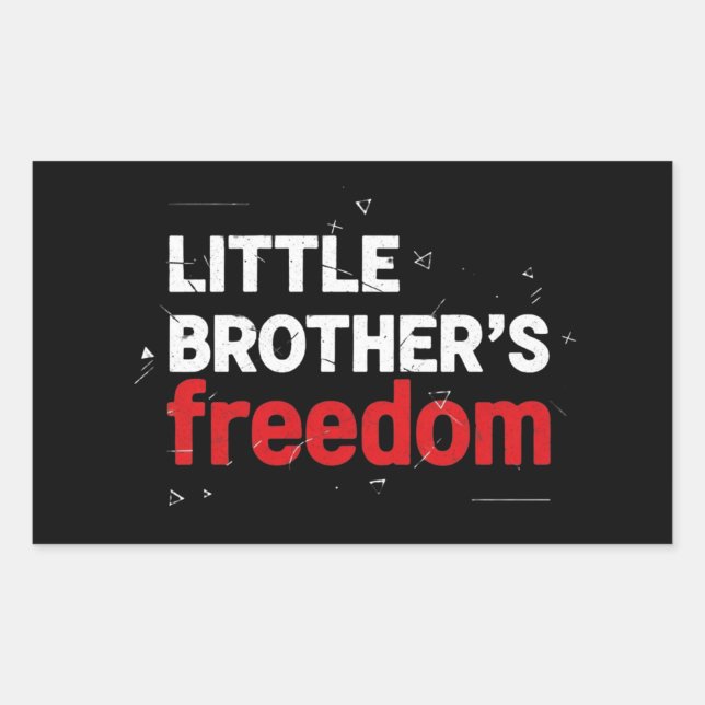 Sticker Rectangulaire symbol Freedom Equality America flag red (Devant)