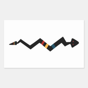 Sticker Rectangulaire Symbole amérindien Snake
