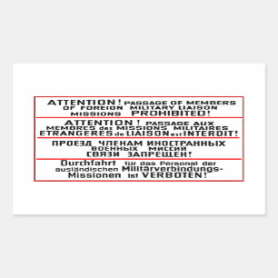 Sticker Rectangulaire Symbole de mission Memorabilia