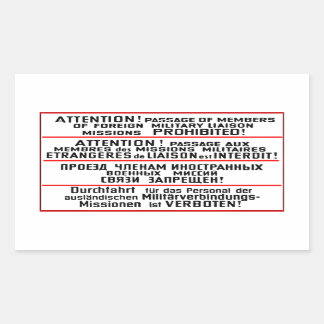 Sticker Rectangulaire Symbole de mission Memorabilia
