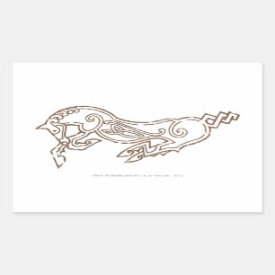 Sticker Rectangulaire Symbole de Rohan