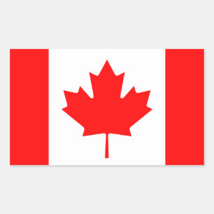 Sticker Rectangulaire Symbole feuille d'érable