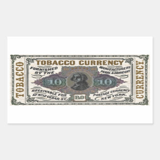 Sticker Rectangulaire Tabac vintage objet promotionnel - coloré