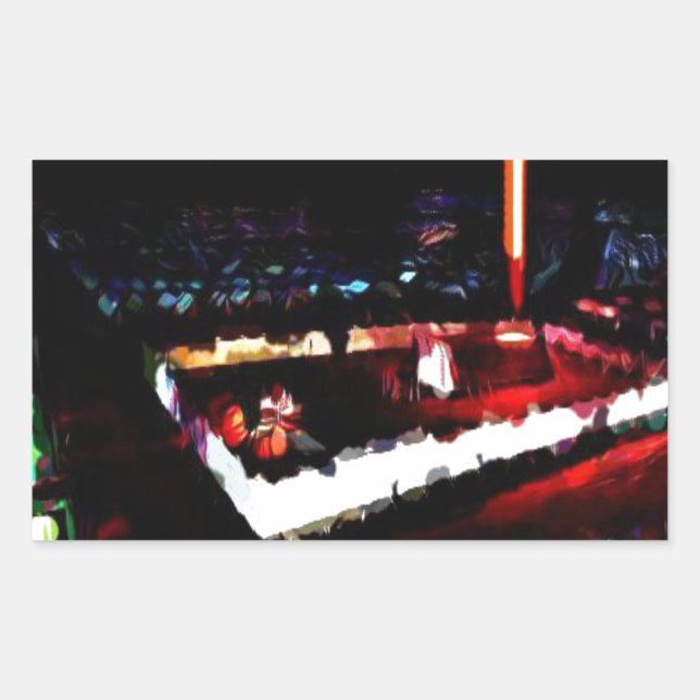 Sticker Rectangulaire Tabernacle de Dieu dans le désert (Devant)