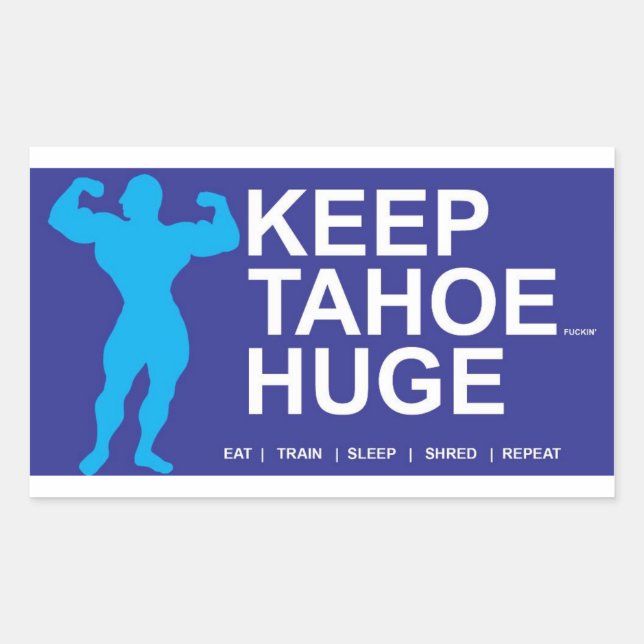 Sticker Rectangulaire Tahoe Huge (Devant)