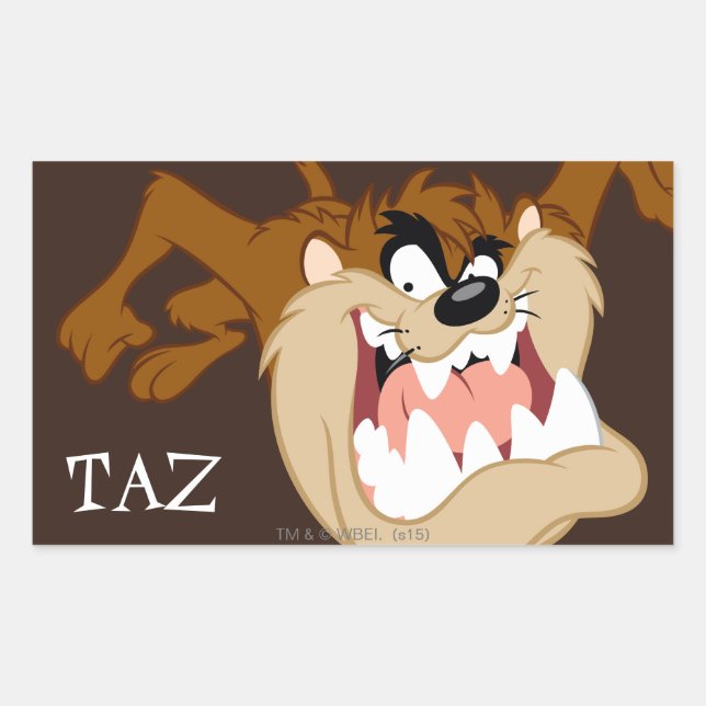 Sticker Rectangulaire TAZ™ Evil Grin (Devant)