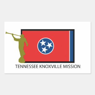 STICKER RECTANGULAIRE TENNESSEE KNOXVILLE MISSION LDS CTR