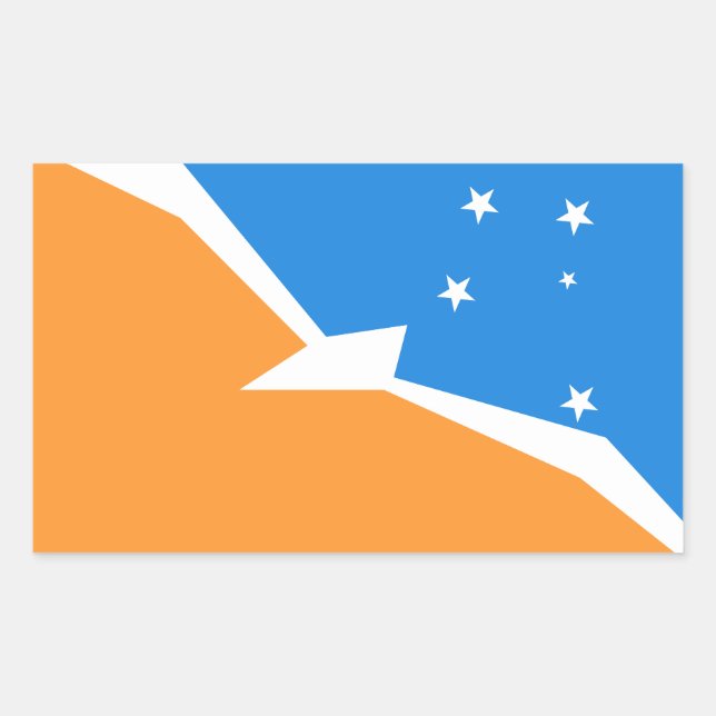 Sticker Rectangulaire Terre de Feu (Devant)