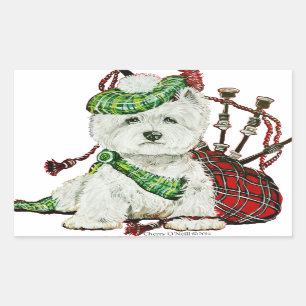Sticker Rectangulaire Terrier des montagnes occidental