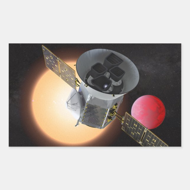 Sticker Rectangulaire TESS Planet Hunter Spacecraft (Devant)