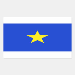 Sticker Rectangulaire Texas, Drapeau du Texas (1836-1839)