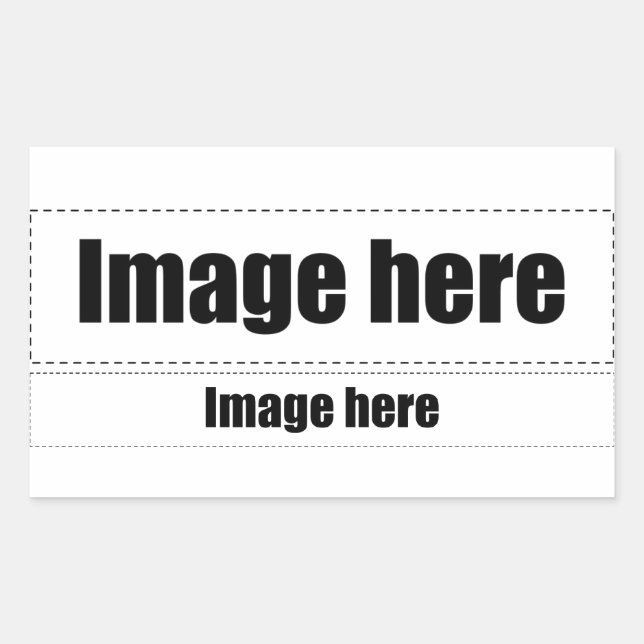 Sticker Rectangulaire Texte Origami (Devant)