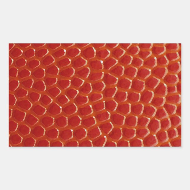 Sticker Rectangulaire Texture de gros plan du basket-ball (Devant)