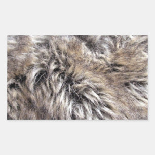 Sticker Rectangulaire Texture fausse fourrure