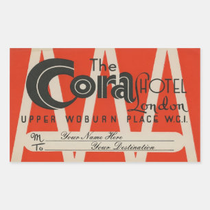 Sticker Rectangulaire The Cora Hotel (London)