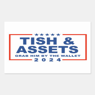 Sticker Rectangulaire Tish and Assets - Attrapez-le par le portefeuille