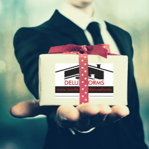 Sticker Rectangulaire Toit noir