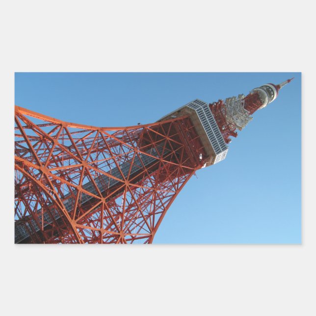 Sticker Rectangulaire Tokyo Tower 東 京 タ ワ (Devant)