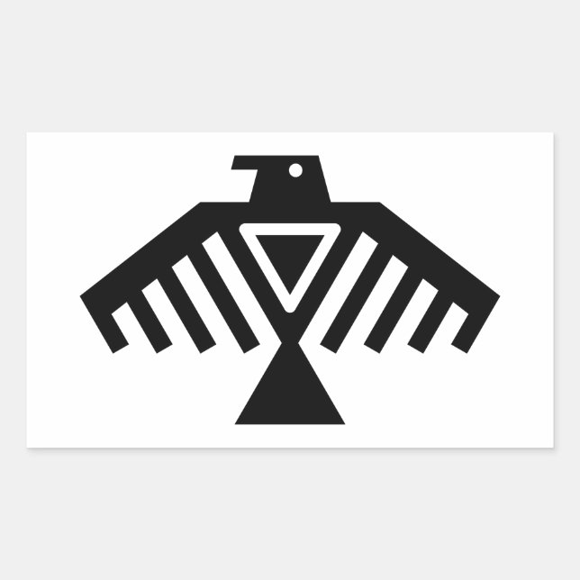 Sticker Rectangulaire tonnerre (Devant)
