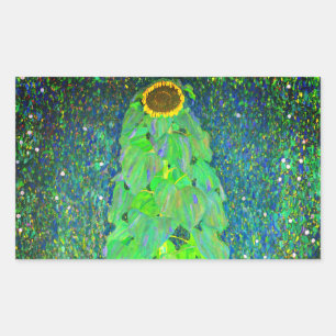 Sticker Rectangulaire Tournesol Gustav Klimt